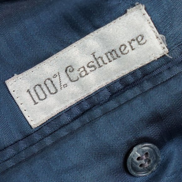 Payne Stewart  100% Cashmere Blazer Mens 46 - 47 inch chest Navy Blue two button - Picture 11 of 15